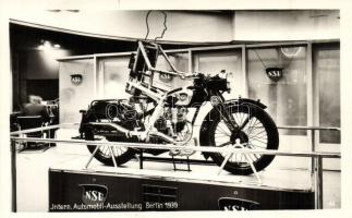 1939 Berlin, Interntaional Automobile und Motorrad Ausstellung, NSU Motorenwerke / International Automobile and Motorcycle Exhibition, NSU motorbicycle. So. Stpl