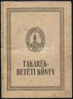 1928 a Nagykőrösi Népbank kitöltött takarékbetéti könyve