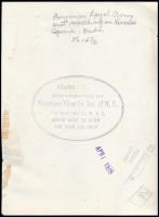 1920 Magyar géppuskások felvonulása a Vérmezőn. Pecséttel jelzett sajtófotó. Hajtásnyommal / Hungari...