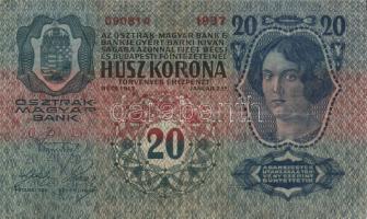 1913. 20K(5x)+1915. 10K(2x) mindegyik klf, szerb ellenbélyegzőkkel,összesen 7db T:II,III+