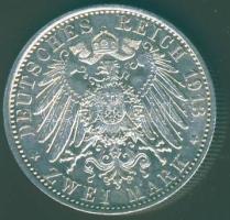 Német Birodalom(Császárság) Poroszország 1913. 3M Ag "II.Vilmos egyenruhában" T:1/2+
