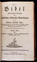 Wilhelm Friedrich Hezel (1754-1824): Die Bibel alten und neuen Testaments mit vollständigen erklären...