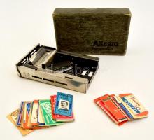 Allegro zsilettélező, saját dobozában, külföldi borotvapengékkel