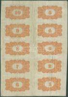 Orosz Polgárháború/Szibéria és Urál 1917. 4R 50K 1/2 ív(10db) T:2