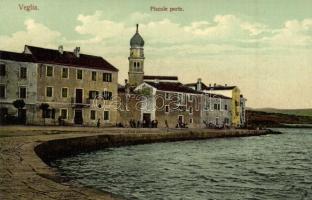 Krk, Veglia; port view with Hotel Quarnero