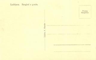 Ljubljana, Laibach; Razgled z grada / panorama view