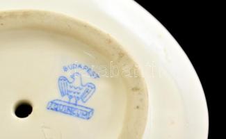 Hollóházi matyó lányka, kézzel festett, jelzett, hibátlan, m:19 cm