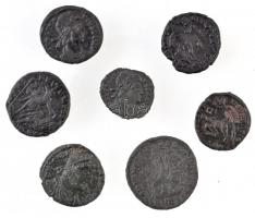 Római Birodalom 7db-os vegyes rézpénz tétel, közte II. Constantius 337-361. AE Follis (2,6g) + Sirmi...