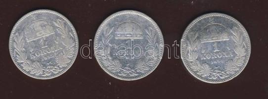 1K Ag 1893, 1894, 1895 T:3