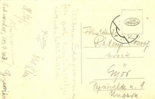 1937 Schwechat, Schwechater Brauhaus Restauration Zur Kohlstaud / beer house and restaurant, garden