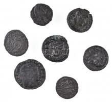 Római Birodalom 7db-os vegyes rézpénz tétel, közte Siscia / I. Constantius 305-306. AE Follis (2,62g...