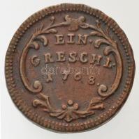 Csehország / Történelmi tartomány 1760. 1 Garas Cu T:2 /  Bohemia 1760. 1 Greschl Cu C:XF
Krause KM...