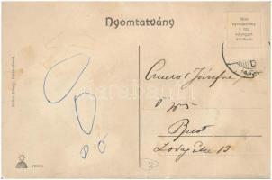 Balatonfüred, Kikötő, Part, csónakázók, gőzhajó. Koller Károly kiadása (EK)