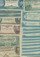 Pengő-forint tétel 48db +2.klf, külföldi bankjegy 48db T:II,III,IV(kevés)