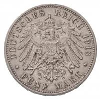 Német Államok / Poroszország 1913A 5M Ag "II. Vilmos" T:2 ph. / German States / Prussia 19...