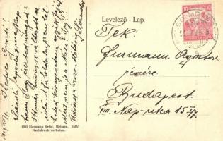 1917 Trencsénteplic, Trencianske Teplice; Czigány (cigány) gyerekek. Hermann Seibt kiadása 1905. / Z...