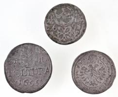 Vegyes: 1695P-H Poltura Ag "I. Lipót" + Ausztria 1701. 1kr Ag + Német Államok / Szilézia 1...