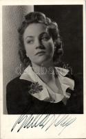 Bulla Elma színművésznő dedikált fotólapja