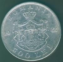 Románia 1944. 500L Ag T:2/3