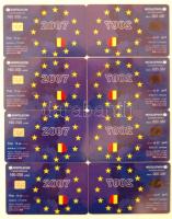 8 db átlátszó román EU telefonkártya