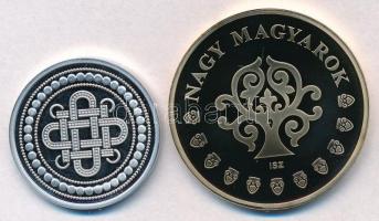 Ifj. Szlávics László (1959-) DN "Szent Korona emlékérem" részben aranyozott, peremén jelze...