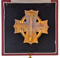 1917. "A Polgári Hadi Érdemkereszt II. osztálya" zománcozott és aranyozott, jelzett Ag kit...