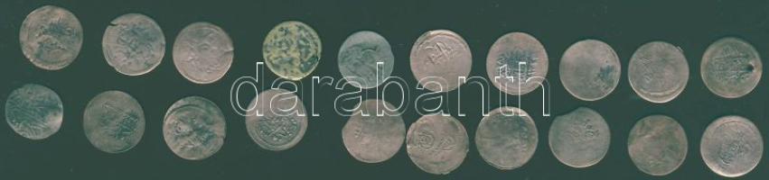 Török Birodalom 1800-as évek eleje 20db kisméretű váltópénz Ag(Billeau) benne duplaveret T:2,3,4