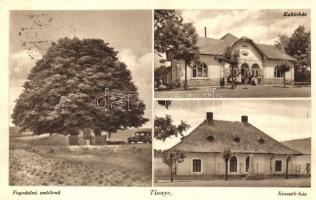 Tinnye, Fogadalmi emlékmű, automobil, Kultúrház, Kossuth ház (EK)