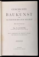 Dr. D. Joseph: Geschichte der Baukunst vom altertum bis zur neuzeit. 1-3/1-3/2. kötet.(Négy kötetben...