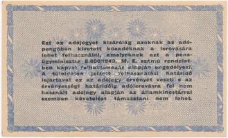 1946. 10.000.000AP számozás nélküli, fordított címer és "amelyekNEK" a hátoldalon T:I