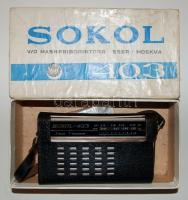 Hordozható Sokol rádió eredeti dobozban