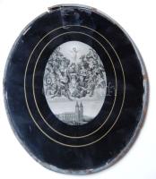 Régi vallásos témájú üvegfestmény