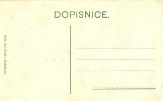 Malá Lhota, Skola, Hostinec / school, restaurant and hotel. Art Nouveau (EK)