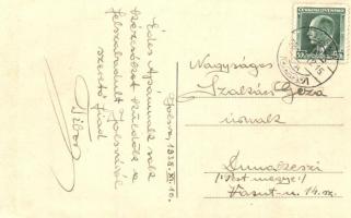 1938 Jolsva, Jelsava; Vasúti szálloda és vendéglő / Hotel restaurace u nádrazi / Hotel and Restauran...