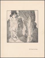 Franz von Bayros: Der Toilettentisch. (München 1908), 16t. Erotikus grafikák. 300 példányban kiadott...