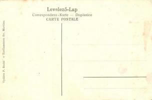 Turócszentmárton, Turciansky Svaty Martin; tér, templom, Moskóczi Ferenczné könyvnyomdája és könyvkö...