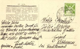 Szentgyörgy, Sankt Georgen, Svaty Jur pri Bratislave; Vanek étterem a kerttel a kénfürdőben / Vankov...