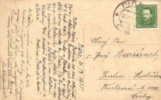 Hegybánya, Stiavnické Bane, Piarg; utcakép a zárdával, gyermekmenhely / Klástor, Stávky / street vie...