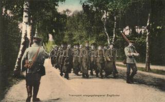 Transport kriegsgefangener Engländer / Angol hadifoglyok szállítása / WWI Austro-Hungarian K.u.K. soldiers transporting English POWs (prisoners of war)