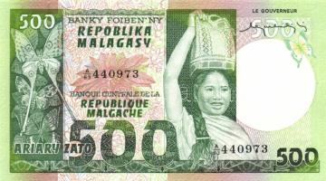Madagaszkár 1974-75. 500Fr T:I