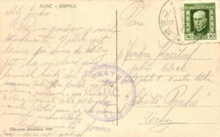 1923 Szliács, Sliac; Kerekes Miklós könyvkiadó üzlete / Buchgeschäft / book shop (EB)