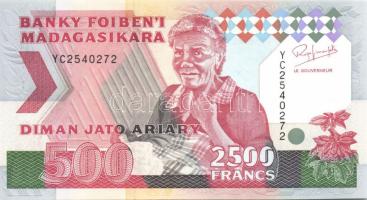 Madagaszkár 1988. 500Fr, 1000Fr, 2500Fr, 5000Fr, 10000Fr teljes sor T:I