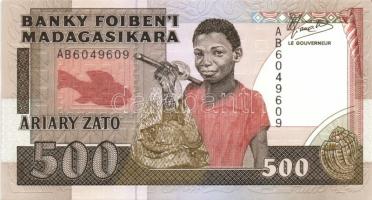 Madagaszkár 1988. 500Fr, 1000Fr, 2500Fr, 5000Fr, 10000Fr teljes sor T:I
