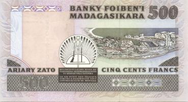Madagaszkár 1988. 500Fr, 1000Fr, 2500Fr, 5000Fr, 10000Fr teljes sor T:I