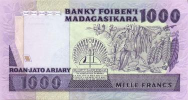 Madagaszkár 1983-87. 1000Fr T:I