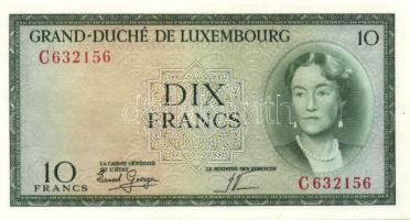 Luxemburg 1954. 10Fr T:I