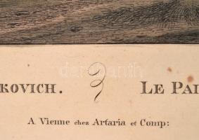 cca 1800 Presburg / Pozsony, Grassalkovich Antal palotájának színezett rézmetszetű látképe. Wien, ca...