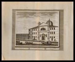 cca 1715-1750 Domenico Lovisa (1690 k.-1750 k.): Velence: Veduta della Chiesa delle Zitelle alla Zuc...