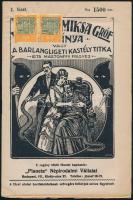 cca 1920 4 db népszerű (ponyva) regény. Grafikus címlapokkal, jó állapotban. Rocambole, Élet és halá...