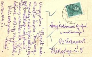 1934 Vaja, Nyírvaja; Gróf Vay Ádám kastély. Hátoldalon Vay Ádámné grófnőnek címzett levél. photo (EK...